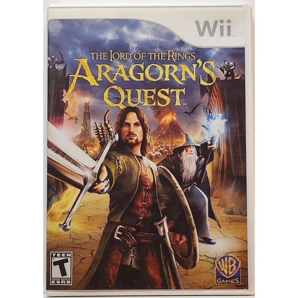 Lord of the Rings: Aragorn's Quest (Nintendo Wii, 2010) Tested CIB